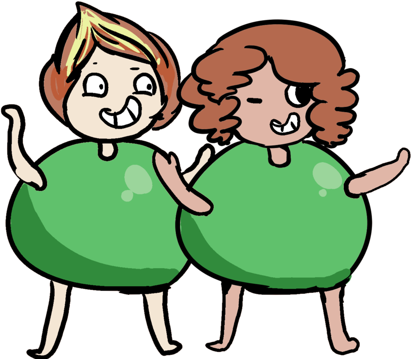 Two Peas In A Pod Clipart - Two Peas In A Pod Cartoon (1024x768), Png Download
