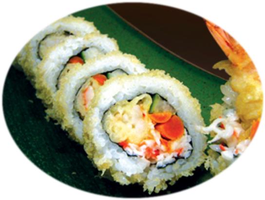 Sushi ==brand-new Food List Brand New Blend Sushi Roll - Shrimp Tempura Roll (668x501), Png Download