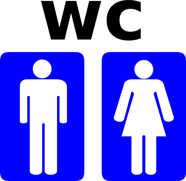 Toilet Signage (600x584), Png Download