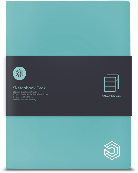 Large Paperback Notebooks - Graphic Design (600x600), Png Download