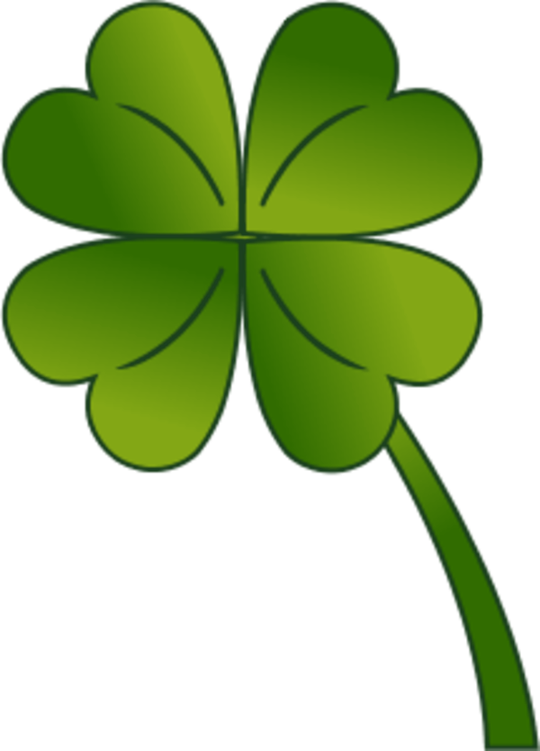 Clover Flower Free Png Transparent Images Free Download - Four Leaf Clover Clip Art (600x834), Png Download