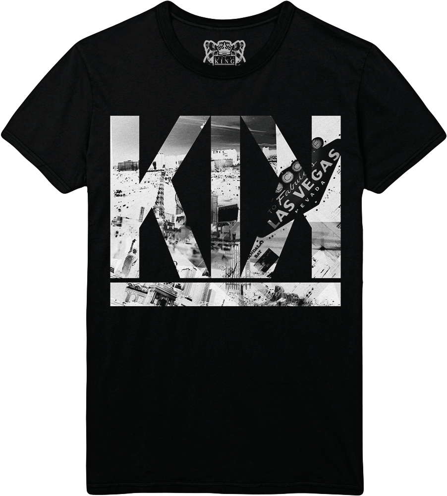 Image Of Kik Vegas Black - Active Shirt (961x1050), Png Download