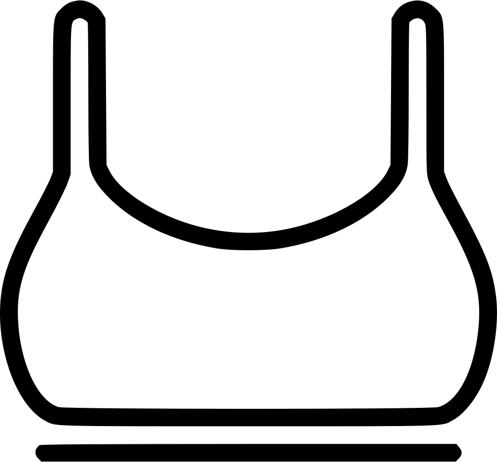 Png File - Sports Bra Template Free (980x912), Png Download