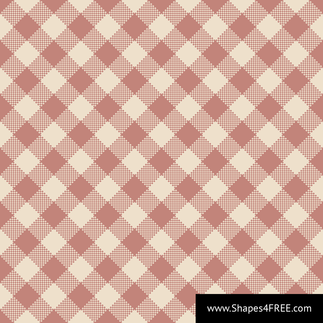 Pink Diagonal Gingham Pixel Pattern Vector - Plaid Patterns (1248x1248), Png Download