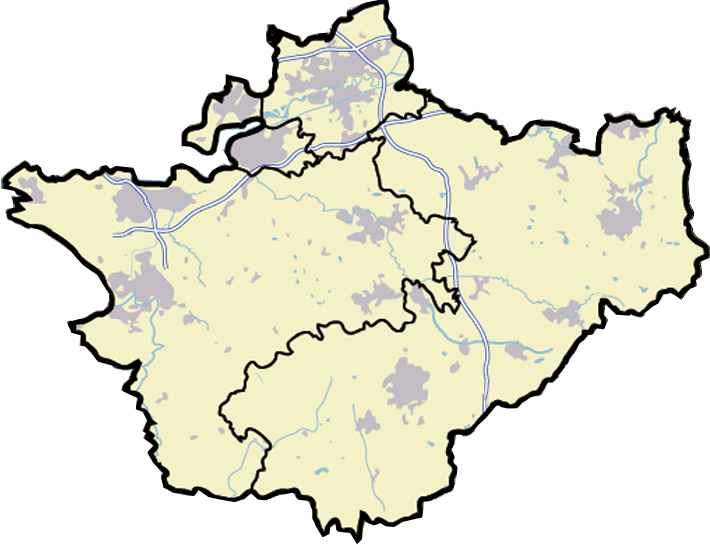 Cheshire Outline Map - Map Of Cheshire (710x545), Png Download