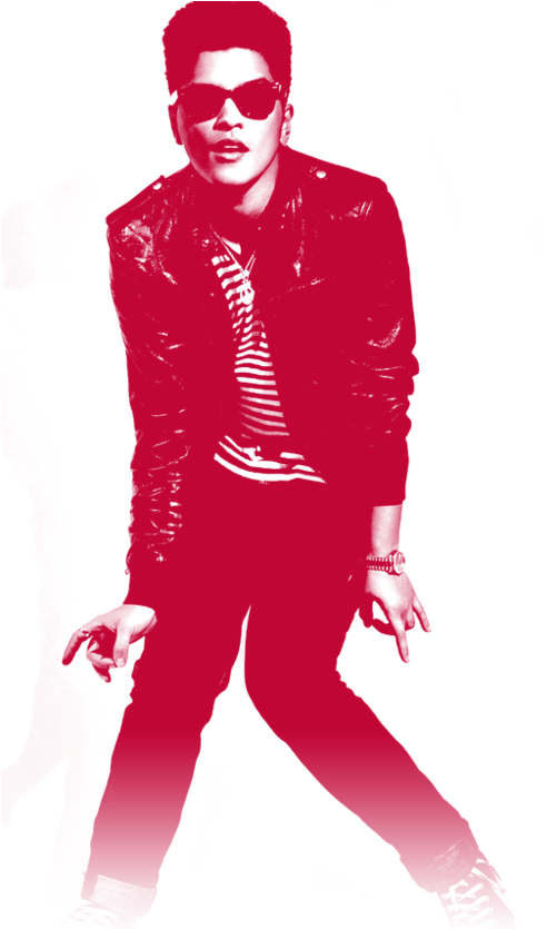 Bruno Mars Png (500x869), Png Download