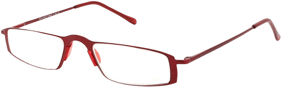 Reading Glasses Madrid Red Large View - Plastic (600x600), Png Download