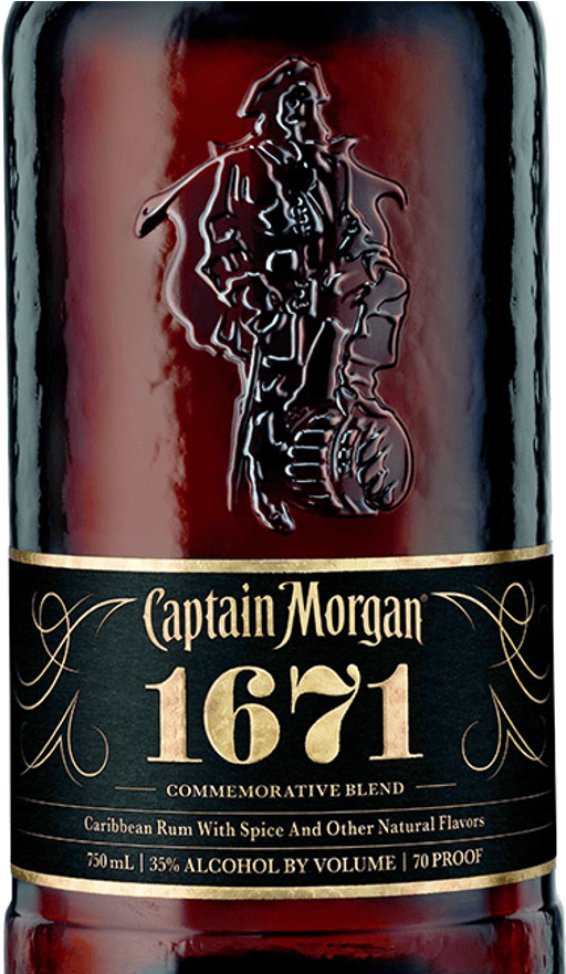 Captain 1671 Rum 750ml - Captain Morgan 1671 (600x900), Png Download