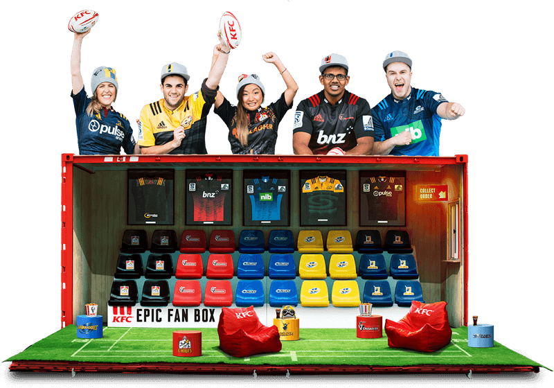 Kfc Fan Box - Team (800x560), Png Download