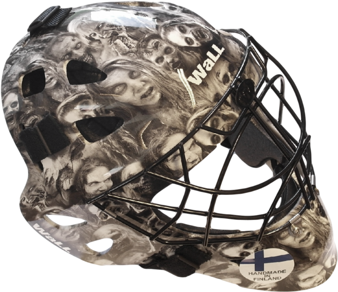 Loading - Walking Dead Goalie Helmet (693x600), Png Download