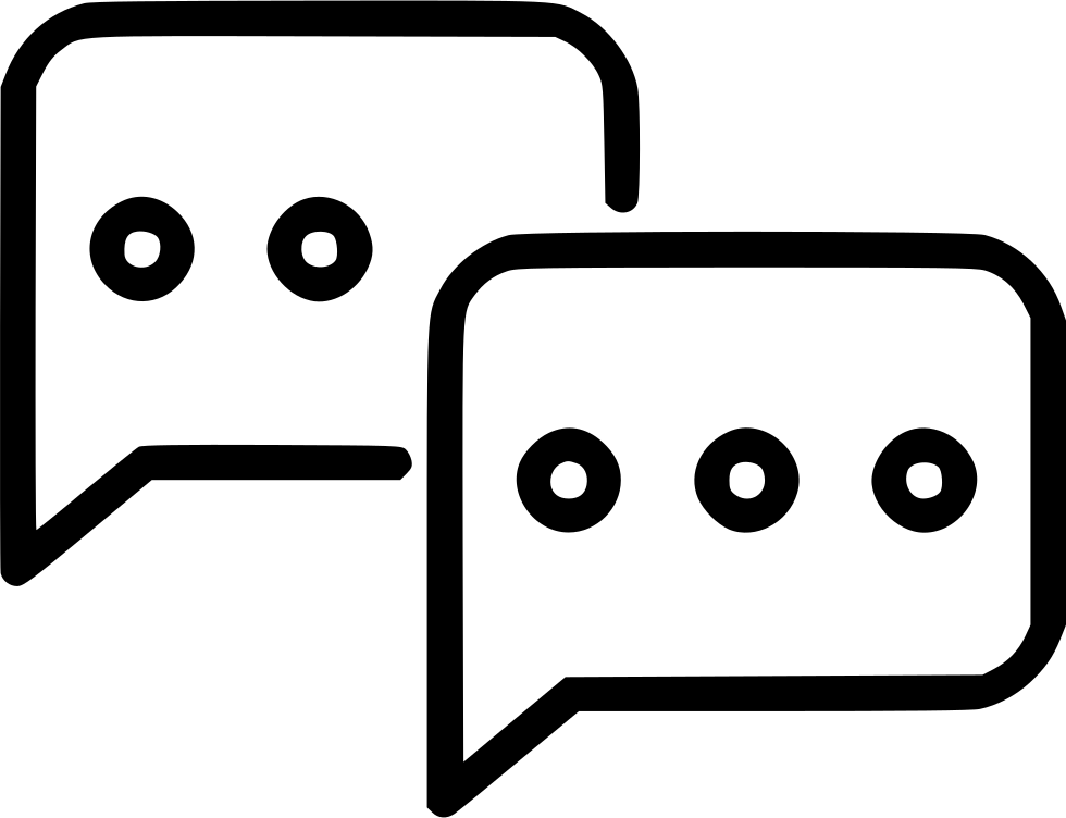 Chat Messenger Bubble Box Comments - Scalable Vector Graphics (980x752), Png Download