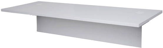 Straight Desk Timber Modesty White Top - Coffee Table (574x735), Png Download