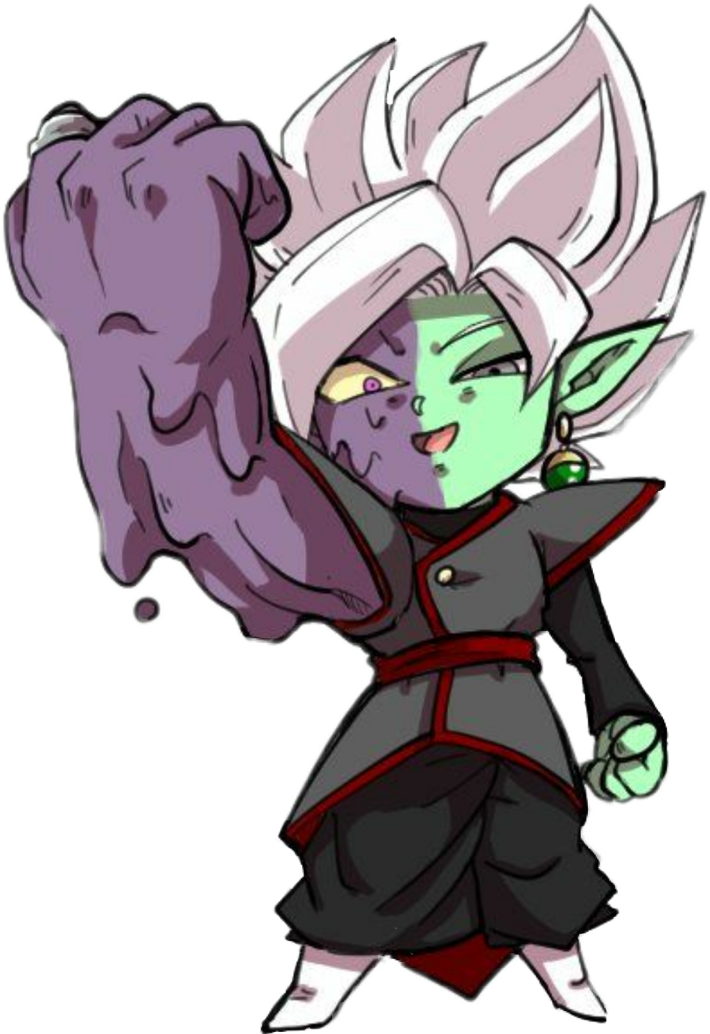 Zamasu Sticker - Dragon Ball Zamasu Kawaii (1024x1491), Png Download