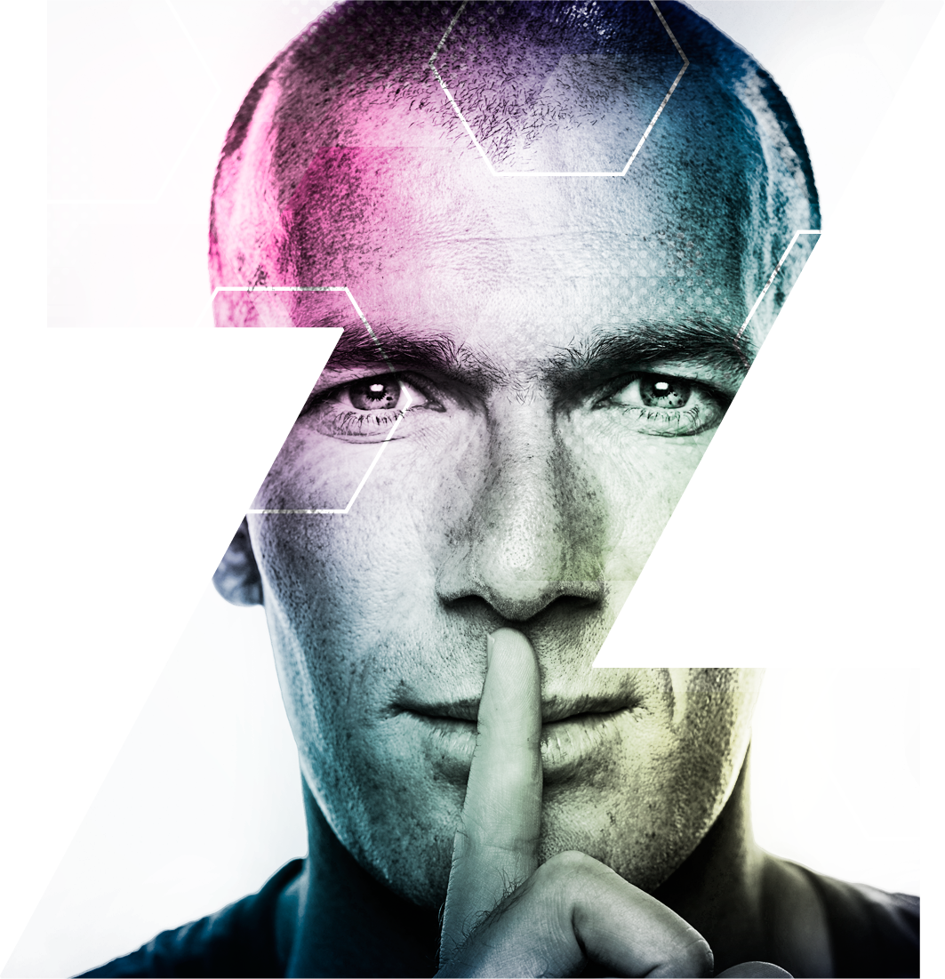 Zinedine 'zizou' Zidane, In My Opinion The Most Graceful - Zidane Black And White (1063x1101), Png Download