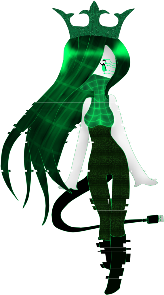 [custom Virus Princess By Hordeofcharacters - Illustration (570x1023), Png Download