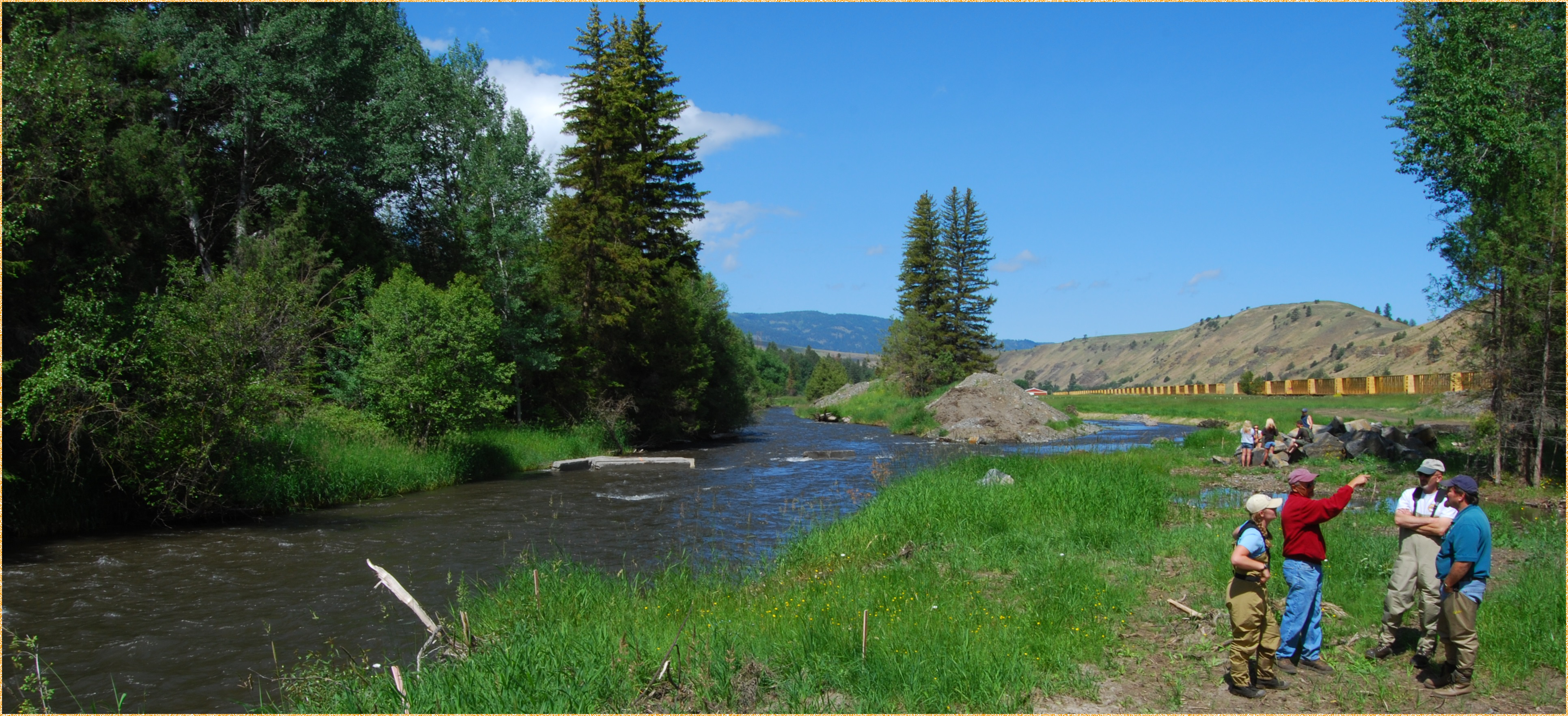 Mountain River (3863x1765), Png Download