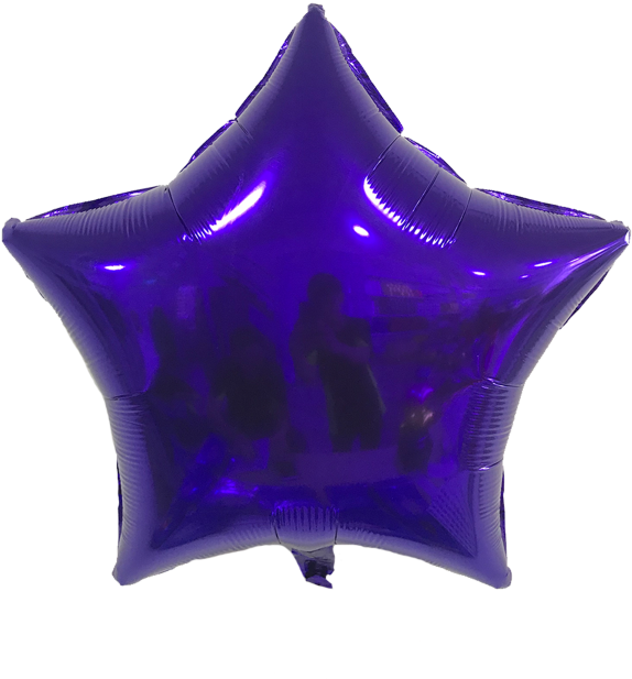24 Inch Purple Star - Balloon (810x888), Png Download