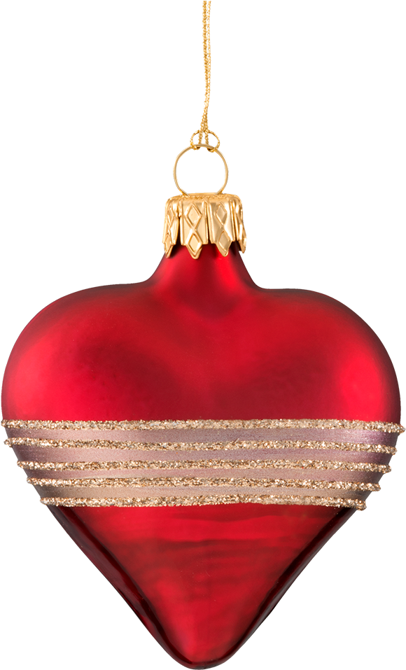 Ornament Heart Dark Red, Matt/lacquered With Glitter - Christmas Ornament (1000x1000), Png Download