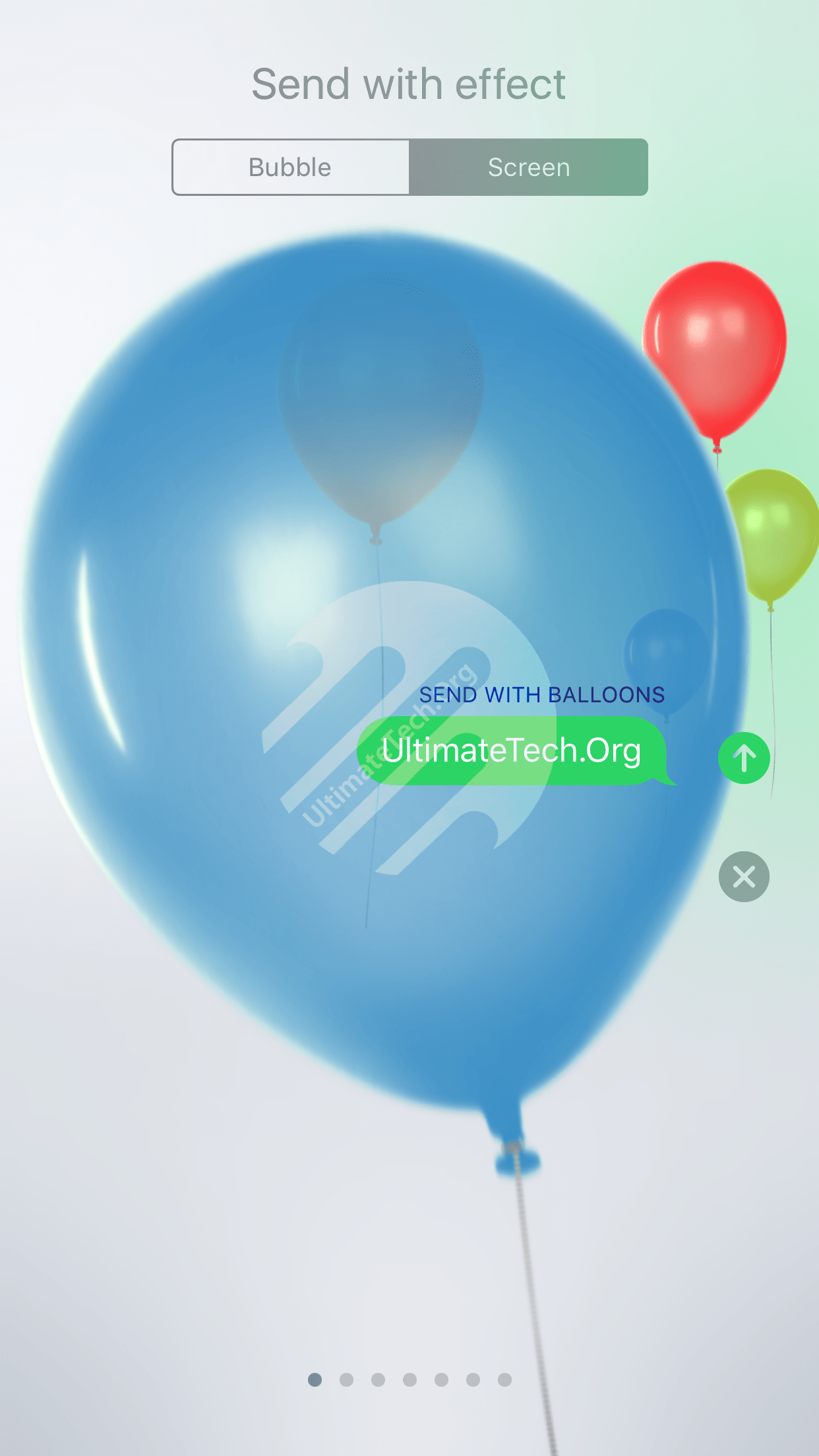 How To Send Invisible Messages In Ios, Iphone And Ipad - Balloon (1242x2208), Png Download
