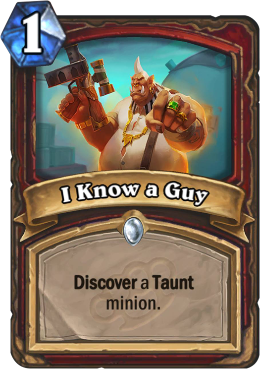 I Know A Guy Card - Mean Streets Of Gadgetzan Card Back (567x811), Png Download