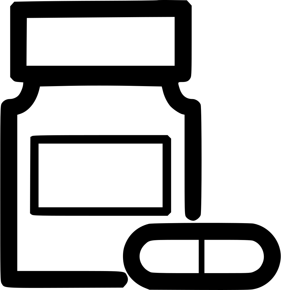 Medicine Bottle Pill Comments (948x980), Png Download