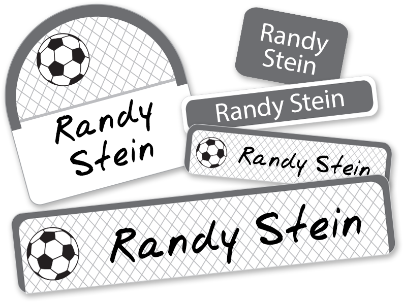 Soccer Net And Soccer Ball Labels For School - Ball (800x800), Png Download
