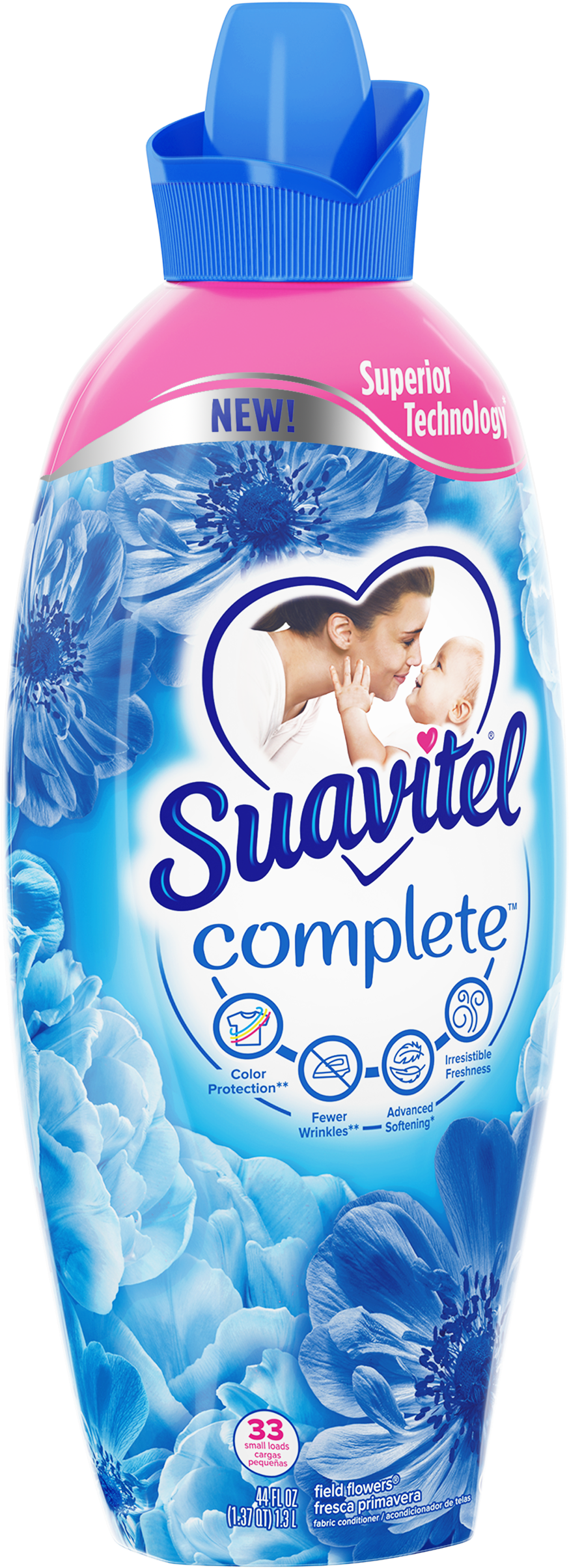 Suavitel Complete Fabric Softener, Field Flowers - Suavitel Complete Bottle (2500x2500), Png Download