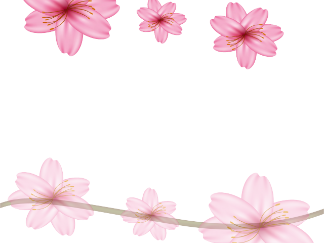 Sakura Clipart Condolence Flower - ดอก ซากุระ ลาย เส้น (640x480), Png Download