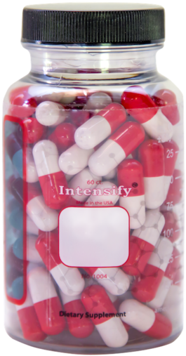 Intensify A1 - Glass Bottle (1000x667), Png Download