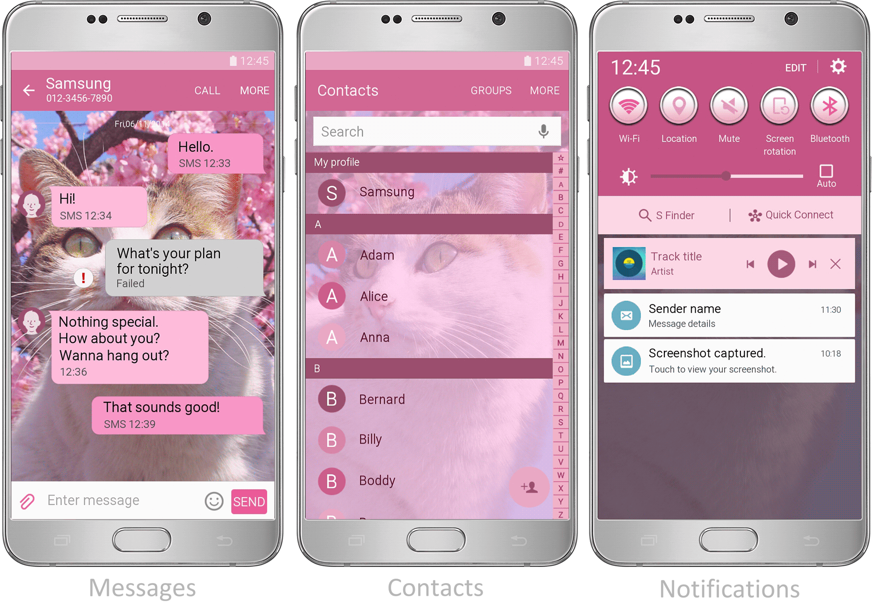 This Theme Features Blooming Cherry Blossoms And A - Iphone (1789x1240), Png Download