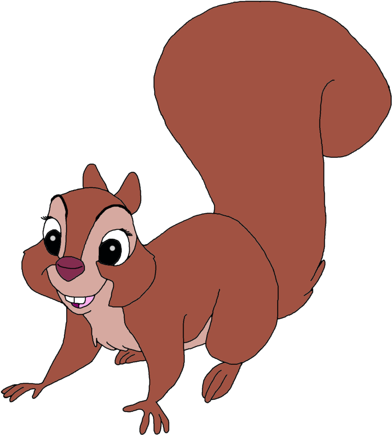 Hazel The Girl Squirrel Vector By The Acorn Bunch - Sword In The Stone Squirrel Clipart (893x894), Png Download