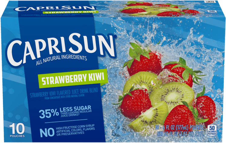 Capri Sun Strawberry Kiwi (750x750), Png Download