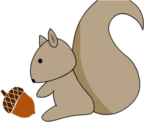 Red Squirrel Clipart Woodland - Eurasian Red Squirrel (640x480), Png Download
