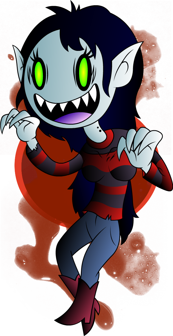 Marceline The Vampire - Goutte De Sang Brush (597x1156), Png Download