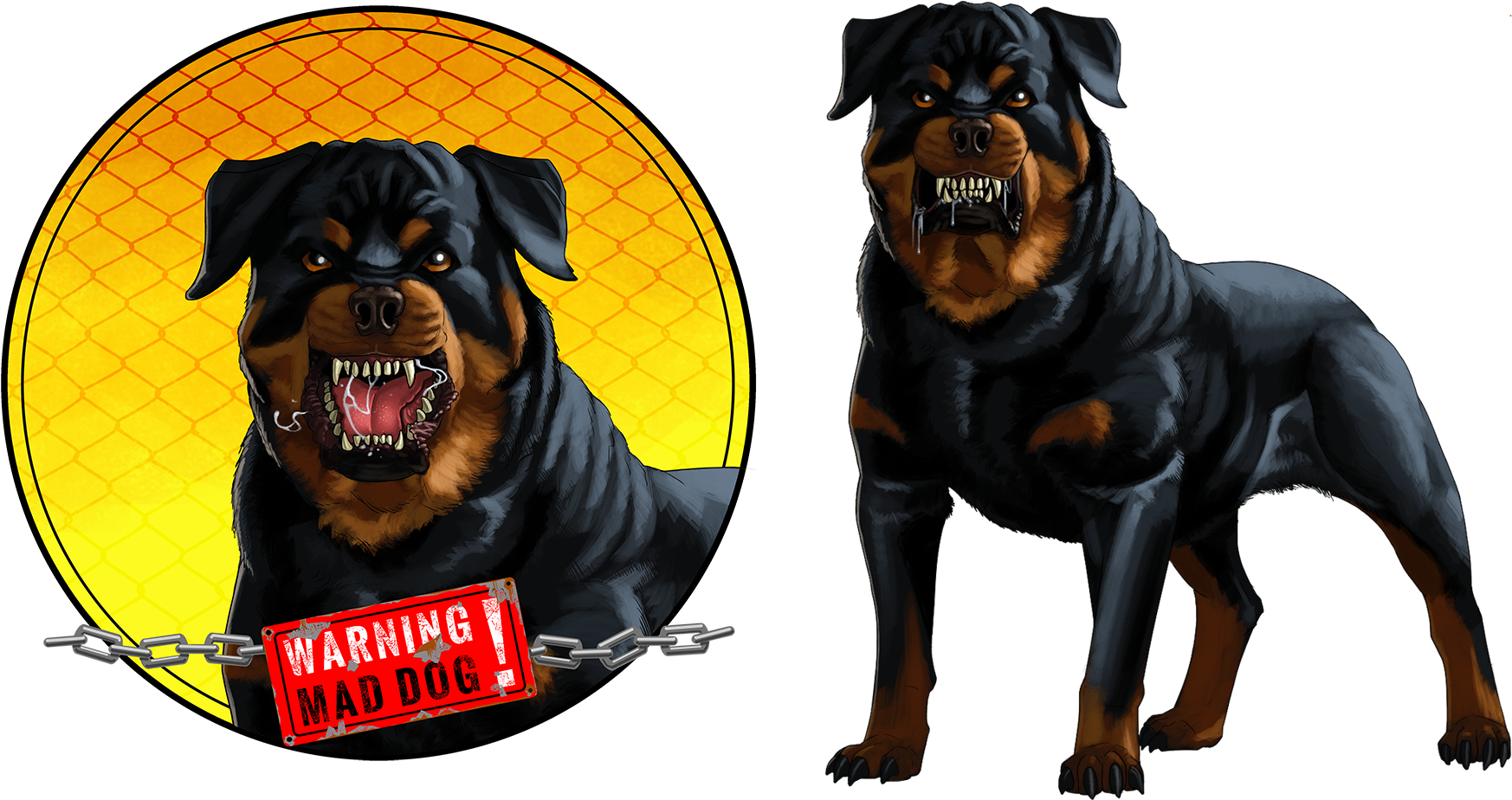 Rottweiler (2000x1750), Png Download