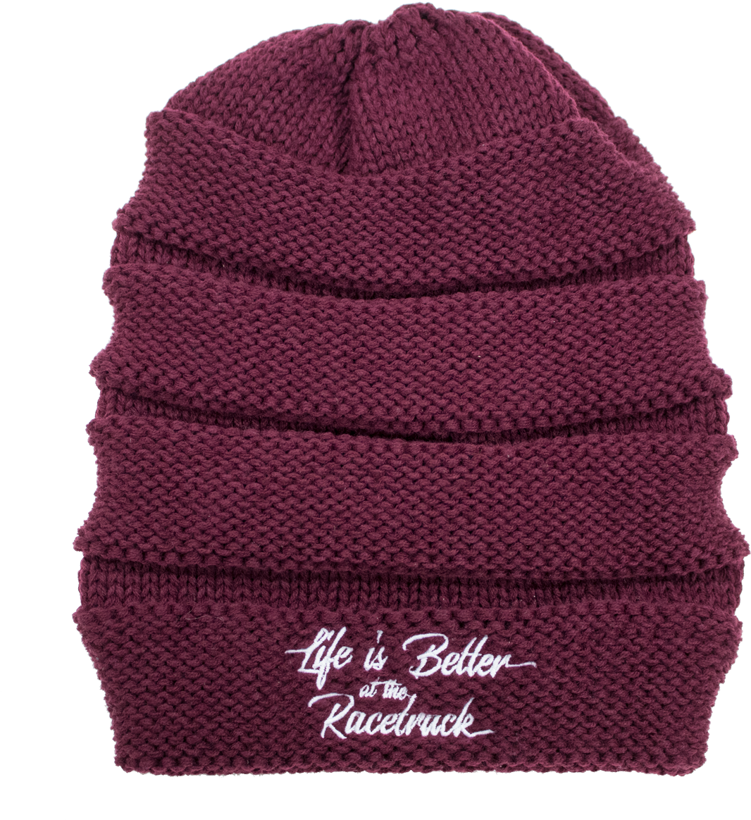 Women's Life Is Better At The Racetrack Embroidered - Beanie (1200x1200), Png Download