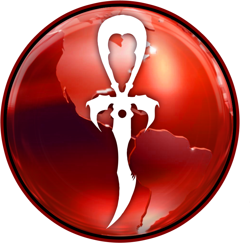 Vampire World Legacy Ankh Globe Insignia - Emblem (904x893), Png Download