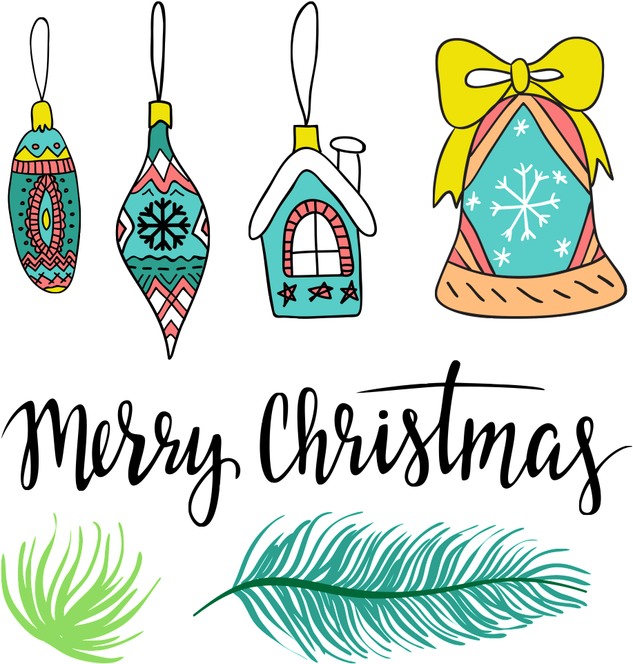 Hand Painted Winter Christmas Interior (1024x1024), Png Download