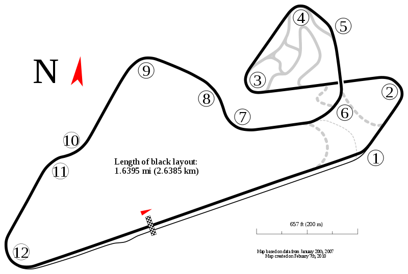 Track Map For Oran Park Grand Prix Circuit - V8 Supercars Race Tracks (800x538), Png Download