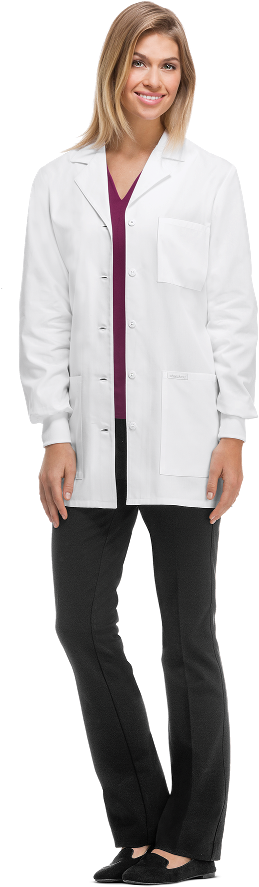 Mgh 1811 Cherokee Women's 32" Lab Coat - White Coat (683x1024), Png Download