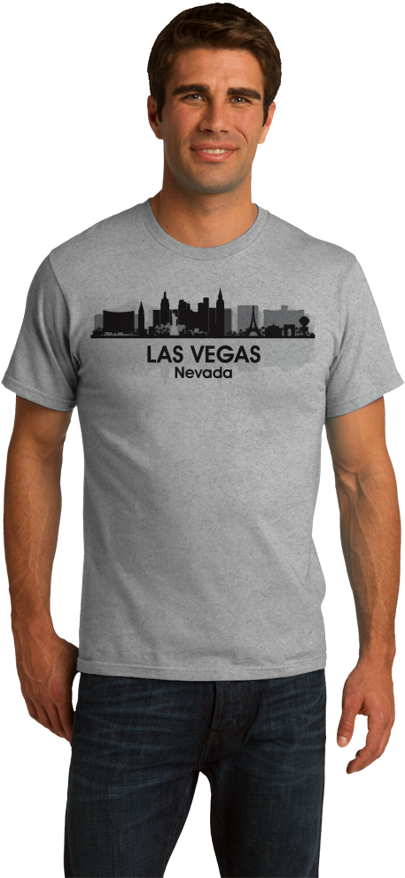 Unisex Grey Las Vegas, Nv City Skyline - Jewish American Princess T Shirt (670x1005), Png Download
