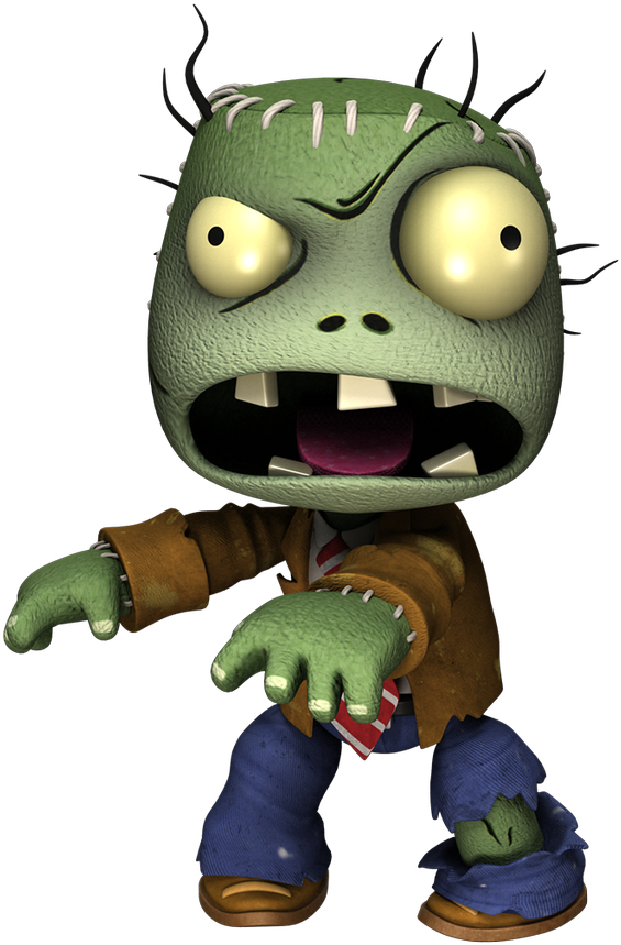 Plants Vs Zombies Costumes Coming To Littlebigplanet - Cartoon (1024x1024), Png Download