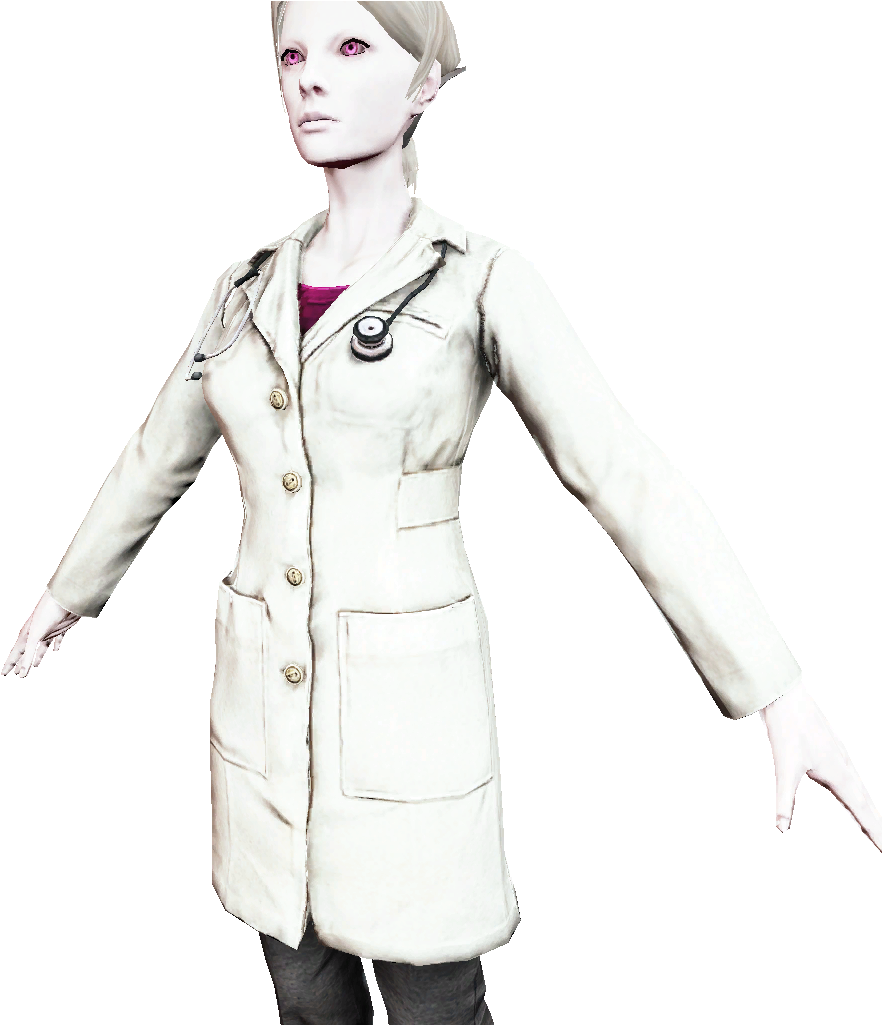 Previews - 3d Model Lab Coat (1024x1024), Png Download