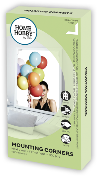 Mounting Corners 3 Inch Maxi View - Mounting Corner Home Hobby (600x600), Png Download