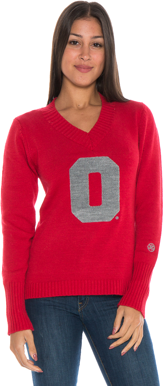 The Ohio State University Buckeyes Women's Scarlet - Bluze Elegante Rosii (853x1279), Png Download