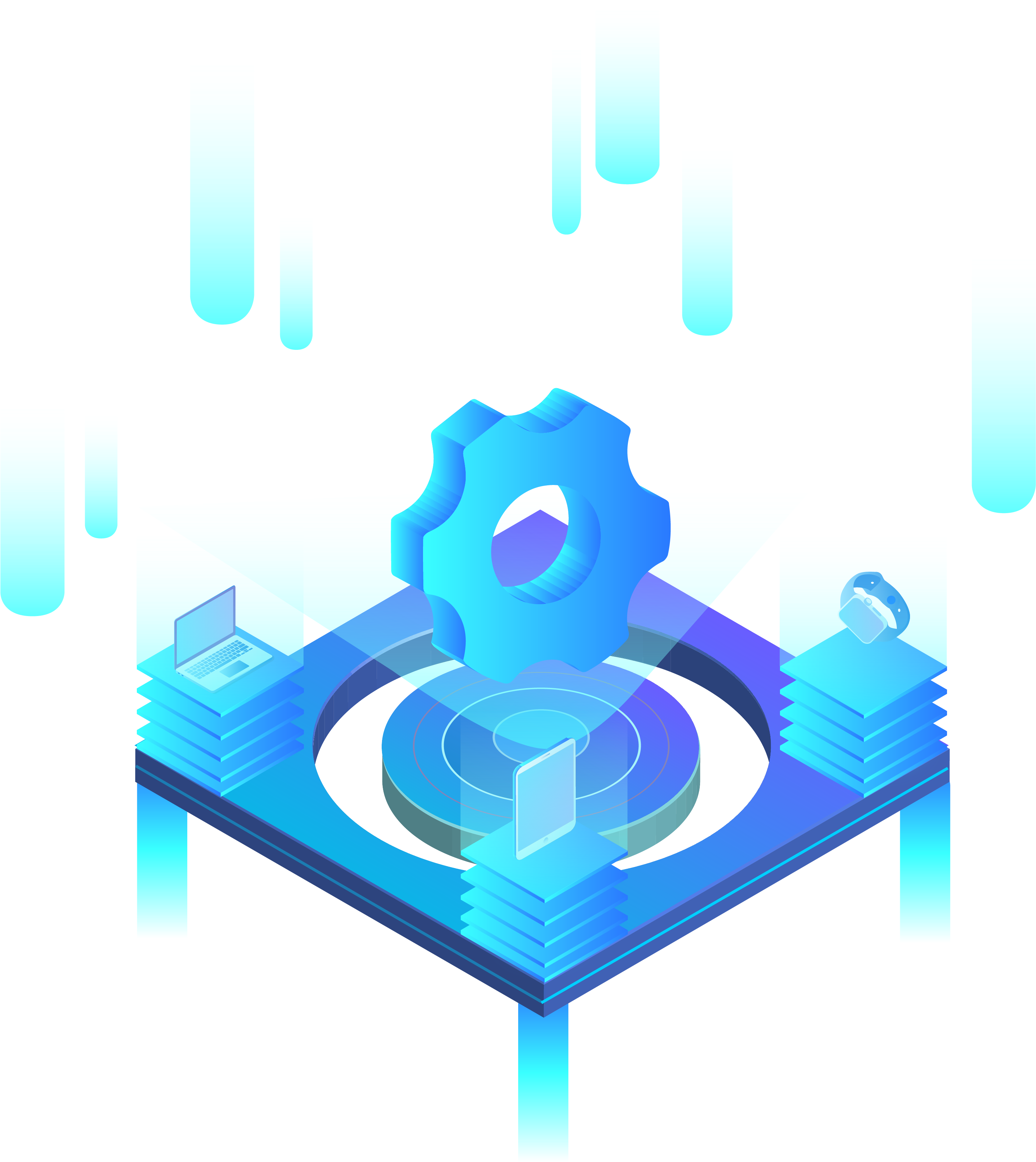 Settings Icon Design Technology Internet 5d Illustration - Vector Graphics (4167x4167), Png Download