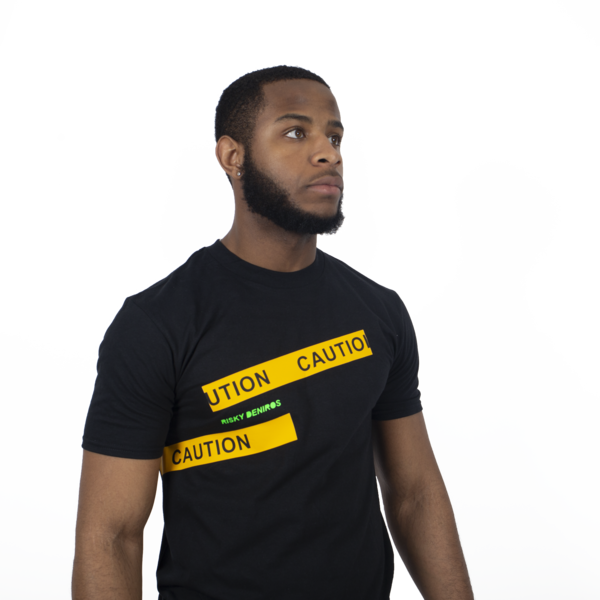 Yellow Caution Tape Tee - Man (600x600), Png Download