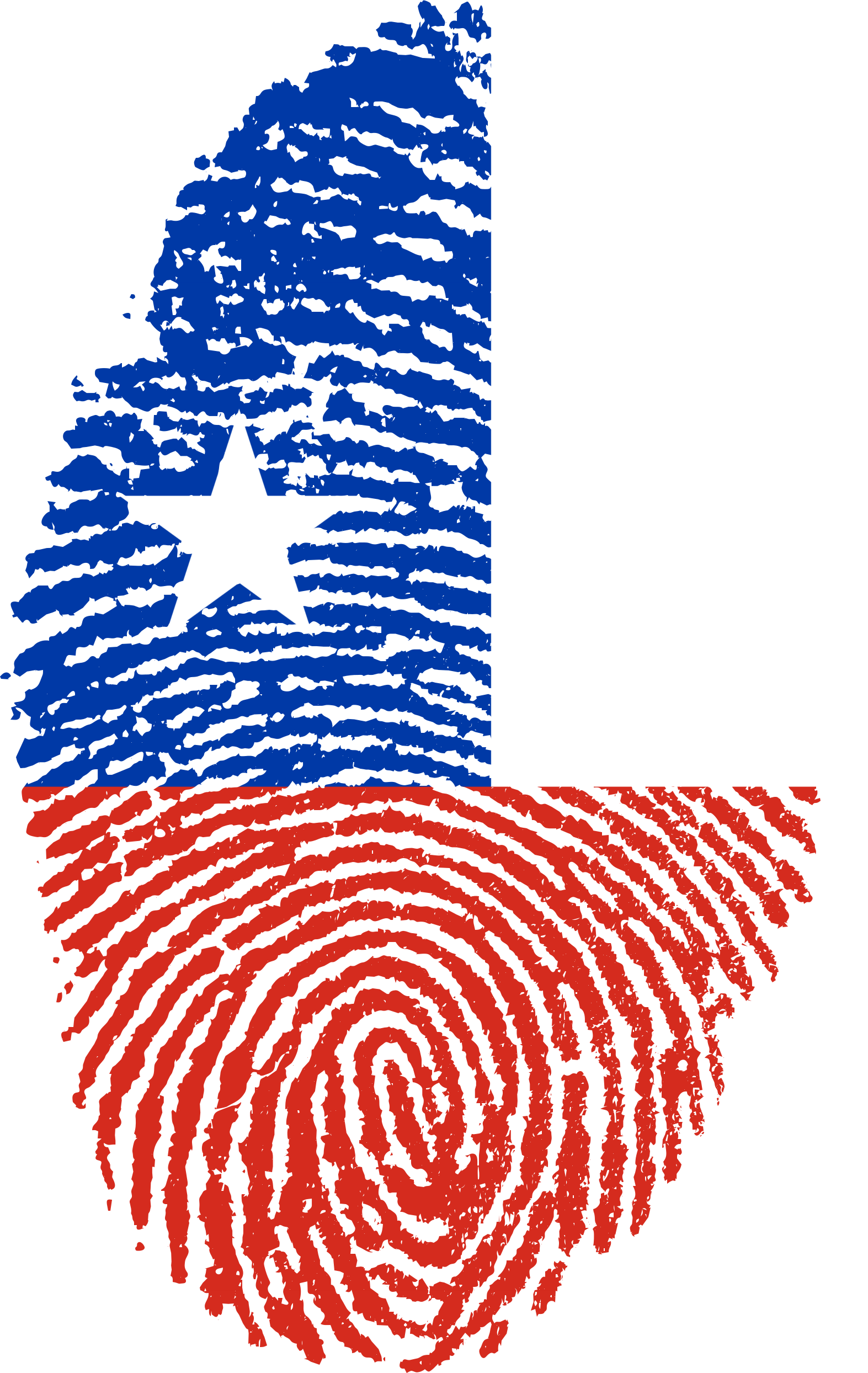 Chile Flag Fingerprint Country 654132 - Transparent Indian Flag Hd Png (1573x2488), Png Download