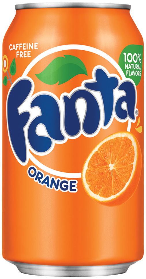 Fanta Lata Transparente - Orange Fanta Can (506x964), Png Download
