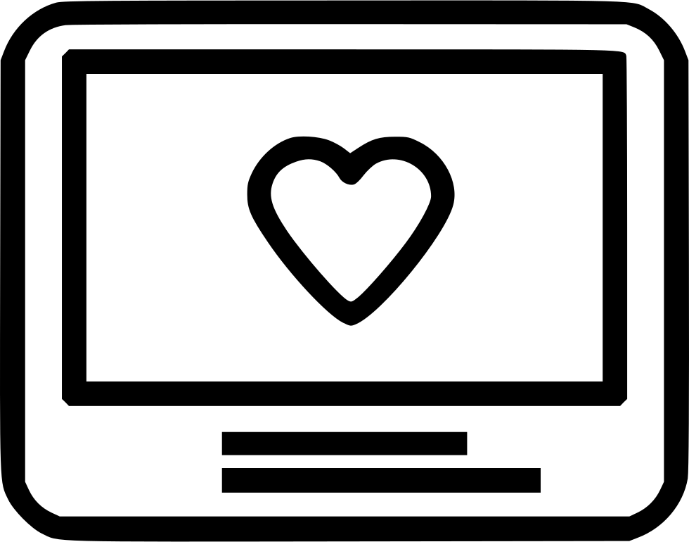 Love Heart Screen Monitor Comments - Heart (980x770), Png Download
